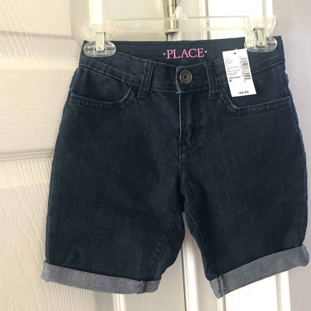 New The Children's Place Denim Shorts, Size 6
